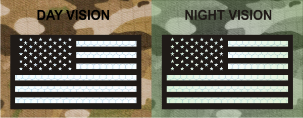 FORWARD USA FLAG IR SolasX patch Reflective Solas on Black